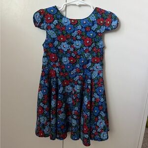 Polo by Ralph Lauren Blue and Red Floral Kids Dress